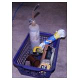 Propane torch - Lufkin Magtite tape measure -