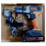 Black & Decker cordless drill w/ battery