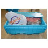GM flip-lid storage tote full of crafting felt &