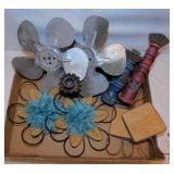 Primitive wood & metal home decor