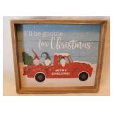 4 wooden Christmas home dï¿½cor signs
