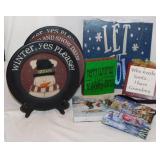 Christmas home dï¿½cor and signs - 2 lighted