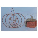 Metal Fall Autumn home dï¿½cor - 2 wire wall