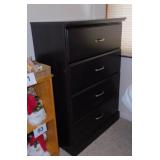 Wooden 4 drawer chest, 29" x 16" x 42",