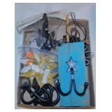 New pair star curtain hooks - Wrought iron hooks