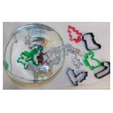 6 vintage aluminum cookie cutters - Metal mesh