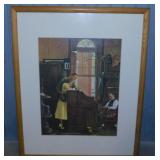 1955 Marriage License print by Norman Rockwell