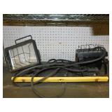Dual halogen shop work light, works, no stand