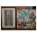 Roman Panels black & white print, matted &