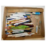 Vintage advertising pens, pencils & screwdrivers: