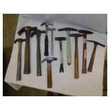 11 regular and tack hammers