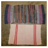 8 woven rag rugs