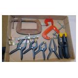 C-clamps and spring clamps