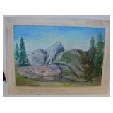 2 original landscape oil paintings by Faye Hayward