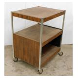 Rolling 3-tier shop cart, 26" x 20" x 31" -