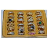 26 costume rings: Ruby marquise band ring - Avon