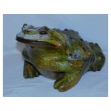 1989 Arnels ceramic bull frog toad porch patio