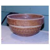 1930's McCoy Pottery Shingle pattern bowl, 7' diam