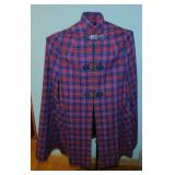 Vintage ladies Tartan paid wool cape - London Fog