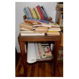 Mid Century 2 tier side table, 18' x 18' x 26.5' -