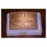 Men's dresser items: Vintage MoorMan's brass