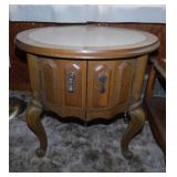 Mid Century Phillip Reinisch marble top lamp end