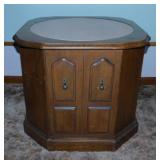 Mid Century Phillip Reinisch marble top end table