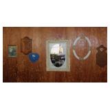 Antique ornate oval picture frame - Wall mirror