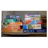 10 jigsaw puzzles, 100 to 1000 pieces