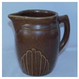 1930's Monmouth Pottery fan shell milk pitcher,