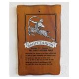 Wooden Sagittarius kitchen wall plaque - Wooden 3