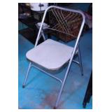 4 vintage metal folding chairs