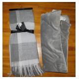 New Magaschoni faux mohair throw w/ fringe,