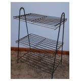 1950's three tier wire plant stand, 20' x 12' x
