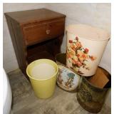 Wooden night stand w/ drawer, 16' x 20' x 25' -