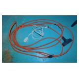 Orange extension cord w/ 3 plug end - House cord