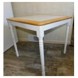 Farmhouse ceramic tile top dining table,