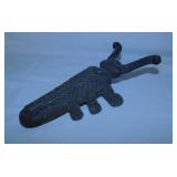 Antique cast iron: Beetle boot jack - Sad iron