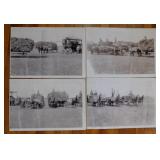 Photos of antique farm harvest & thrashing,