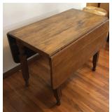 Nice vintage oak double drop leaf dining table,