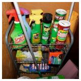 Cleaning supplies: Swiffer - Trash bags - Raid -
