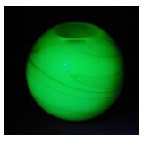 Vintage Uranium slag glass floor lamp spacer orb,