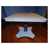 Marble top plant stand, 18' square & 16'