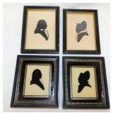 2 pair antique George & Martha Washington