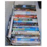 25 DVD movies w/ kid