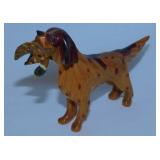 11 vintage dog figurines, tallest is wood carved