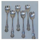 Six rare 1910 Wm. Rogers Orange Blossom ice cream