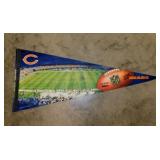 Chicago Bears football field felt pennant, 39"