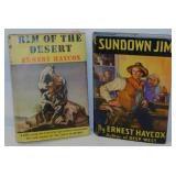 6 Ernest Haycox hardback books