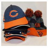 8 Chicago Bears Football snapback ballcap hats: